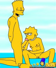 5 pictures of Hot teenie girl Lisa Simpson was fucked by Bart Simpson in different poses