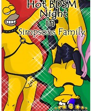 5 pictures of Marge Simpson seduced Homer for BDSM orgy and fucked him with strapon