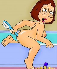 5 pictures of Lusty teen Meg Griffin anal fucked by lovers and sex toys